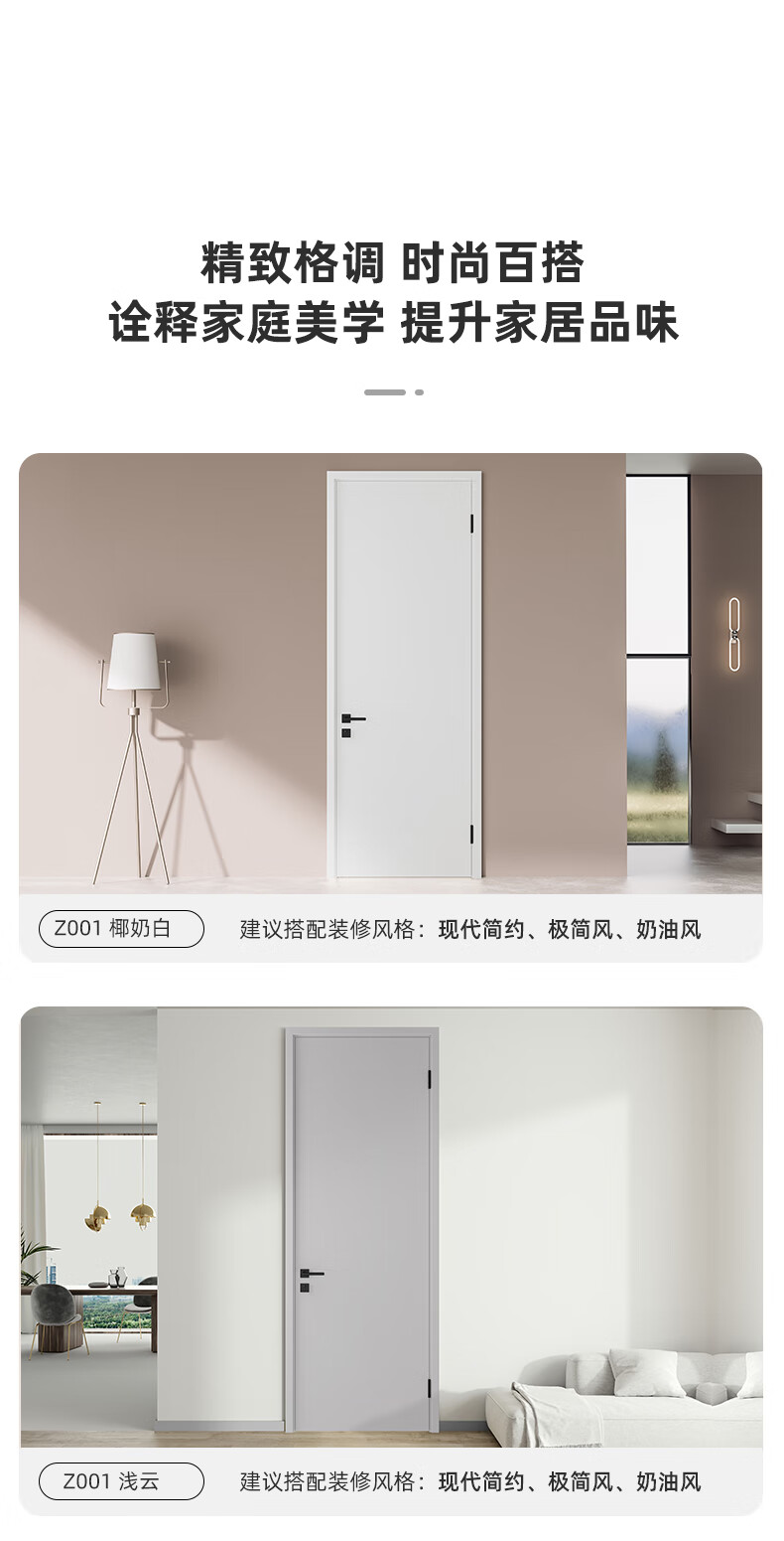 定制免漆臥室門